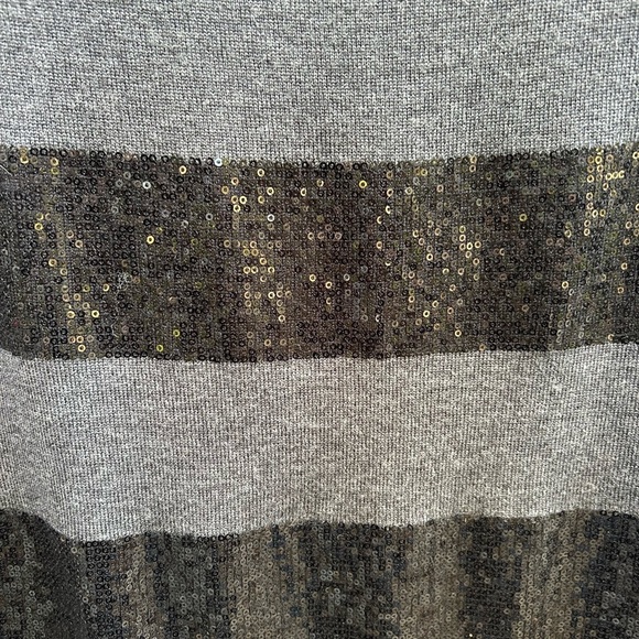 Alice + Olivia Sequin Stripe Wool Sleeveless Sweater, size approx M - Picture 5 of 7